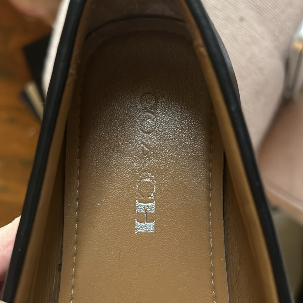 COACH - Black Leather Loafers - almost like new - Picture 6 of 6